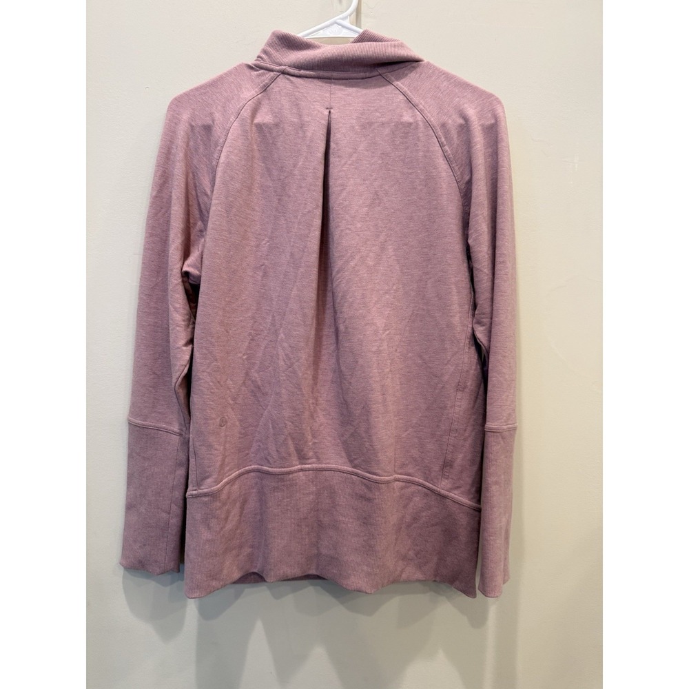 Lululemon High Lines Pullover Heathered Vintage Mauve Women's Size 6 - Picture 8 of 9